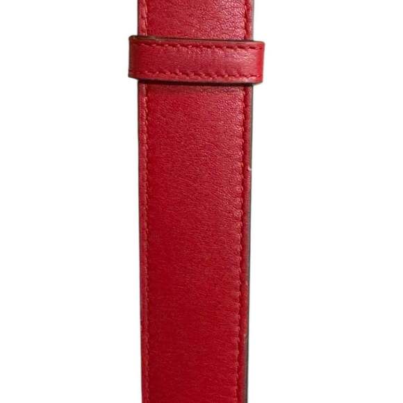 GUCCI Red Leather GG Marmont Fanny Pack - Picture 13 of 14